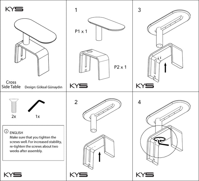 Cross Side Table