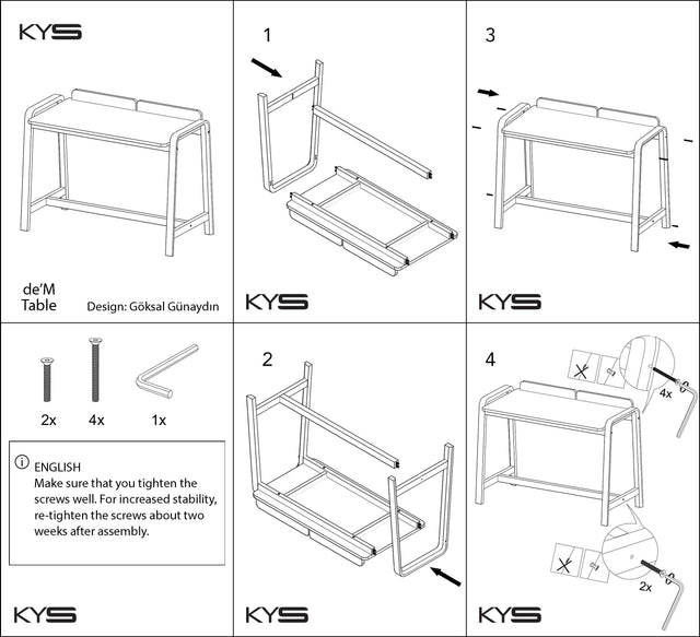 de'M Walnut Work Desk