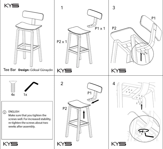 Tee Kitchen Bar Stool